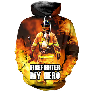3D Firefighter Printed Hoodie 003 - designfullprint