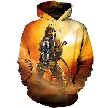 3D Firefighter Printed Hoodie 004 - designfullprint