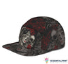 Skull Gift Tattoo Style Skull Rose Art Snapback Hat HG