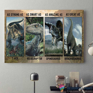 Dinosaur Strong Canvas Art and Poster CH