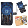 Awesome Cell Phone Wallet Case for Universal Models - Wolf Dream-catcher 005 - designfullprint