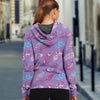 New Fashion Zip Up Hoodies - Eagle Feather Purple Zip up Hoodie 005 - designfullprint