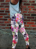 Floral Skull 3D Leggings 03 - designfullprint