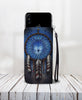 Awesome Cell Phone Wallet Case for Universal Models - Wolf Dream-catcher 005 - designfullprint
