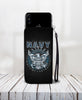 Cell Phone Wallet Case for Universal Models - US NAVY - designfullprint