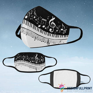 Piano Face Mask Cloth Mask LH5 Cloth Mask Gift For Piano Lover