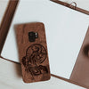 Wood Phone Case for Universal Models - Wolf Dream-catcher 001 - designfullprint
