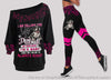 Gift For Dog Mom Mother Day Gift I Am Not A Pitbull My Mom Said I Am A Baby Off Shoulder Long Sleeves Top and Leggings Set