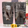 Gift For Elephant Lover Elephant Personalized Tumbler CHM