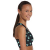 Padded Gym Fitness Sport 3D Sugar Skull and Daisy Printed Athletic Bra 003 - designfullprint