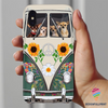 Gift For Hippie Chihuahua Family Hippie Bus Phone Case CHM Gifts For Dog Lovers