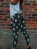 Women Elastic Skinny Sexy Sugar Skull and Daisy Leggings 012 - designfullprint