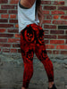 Women Elastic Skinny Sexy Sugar Skull Gym Fitness Sport Leggings 014 - designfullprint