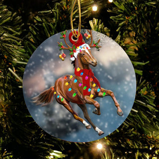 Gift For Horse Lover Horse Christmas Ornament LH