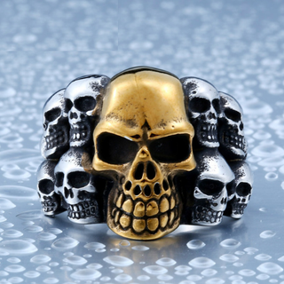 Biker Man Skull Ring