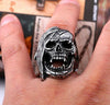 Exaggerated Vintage Skull Stainless Steel Ring