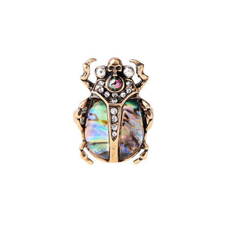 Beetle Skull Statement Fashion Ring