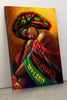 Black Pride Patriot Beautiful Gorgeous Black Woman Wall Art Canvas PA