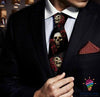Skull Gift Romantic Skull And Rose Tie HG