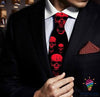 Skull Gift Red Skull Tie HG