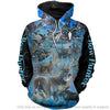 Gift For Hunting Lover Bow Hunter Blue Hoodie LN