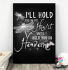 Gift For Dragonfly Lover I Will Hold You In My Heart Until I Hold You In Heaven Dragonfly Poster LN