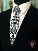 Skull Gift Black And White Skull Tie HG