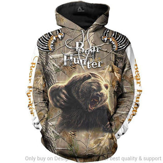 Gift For Hunting Lover Bear Hunting Unisex Hoodie