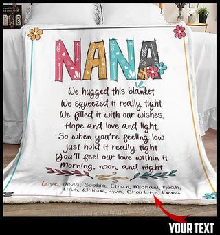 Gift For Mom Gift For Grandma Personalized To My Granddaughter Grandma Love You Forever Custom Blanket HG