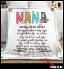Gift For Mom Gift For Grandma Personalized To My Granddaughter Grandma Love You Forever Custom Blanket HG