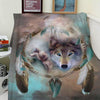 Gift For Native American Gift For Wolf Lover Native Wolf Love Wolves Blanket HG wolves in native american culture wolf indigenous wolf fleece blanket