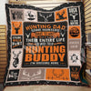 Gift For Hunting Lover Gift For Dad Hunting Dad Best Buckin Dad Ever Blanket Fleece Blanket Sherpa and Quilt Blanket LN