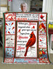 Cardinals Bird Love Angels In Heaven Quilt Blanket HG Memorial Gifts