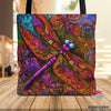 Gift For Dragonfly Lover Dragonfly With Mutil Color Tote Bag HG