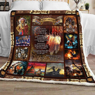 Gift For Native American Native American People Pattern Quilt Blanket HG