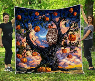 Owl Pumpkin Blanket