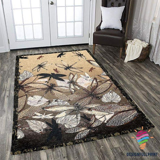Gift For Dragonfly Lover Legend Dragonfly Rug LN