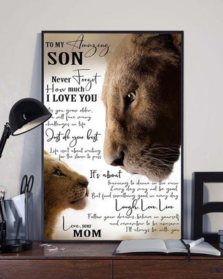 To My Amazing Son From Mom Poster PA