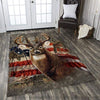 Gift For Hunting Lover Deer Hunting Rectangular Rug LN