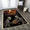 Skull Gift Skull Pumpkin Halloween Rug