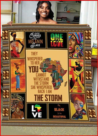 Black Pride Amazing African Culture Proud Black Girl Black Queen Black Women Blanket HG