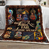 Gift For Music Lover Guitar Music Lover When Words Fail Music Speaks Gilf For Christmas Blanket HG