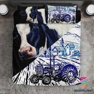 Tractor Cow Farmer Bedding Set LN Gift For Farmer
