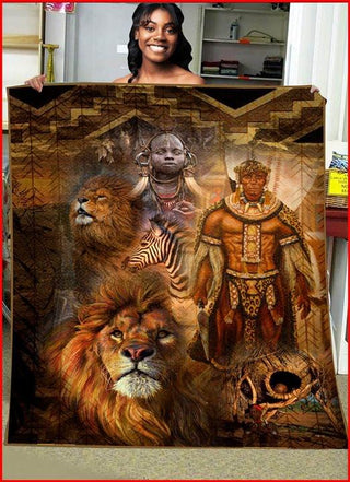 Black Pride Amazing African Culture Black Men Black Women Lion King Blanket HG