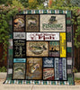 Fishing Gifts Fishing Eat Sleep Fish Sherpa Blanket and Quilt LN