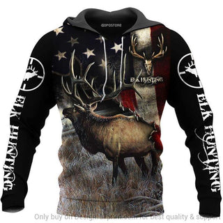 Gift For Hunting Lover New Camo Elk Hunting Unisex Hoodie