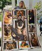 German Shepherd Faces Blanket HG Gifts For Dog Lovers