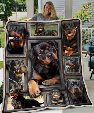 Proud Rottweiler Lover Blanket HG Gifts For Dog Lovers
