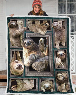 Cute Sloth Love Sloths Gilf For Christmas Blanket HG