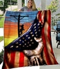 Lineman American Flag Blanket HG